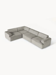 Stella Yumuşak Oturumlu Modüler Köşe Kanepe Fitilli Kadife 4-5 Kişilik-Köşe Koltuk-Innature Home-Fitilli Kadife - Bej-Sağ-NowShopFun