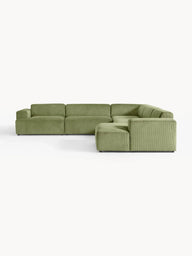 Stella Yumuşak Oturumlu Modüler Köşe Kanepe, Fitilli Kadife, 5-6 Kişilik-Köşe Koltuk-Innature Home-Fitilli Kadife - Bej-Sağ-NowShopFun
