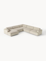 Stella Yumuşak Oturumlu Modüler Köşe Kanepe, Fitilli Kadife, 5-6 Kişilik-Köşe Koltuk-Innature Home-Fitilli Kadife - Bej-Sağ-NowShopFun