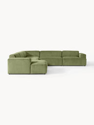 Stella Yumuşak Oturumlu Modüler Köşe Kanepe, Fitilli Kadife, 5-6 Kişilik-Köşe Koltuk-Innature Home-Fitilli Kadife - Bej-Sağ-NowShopFun