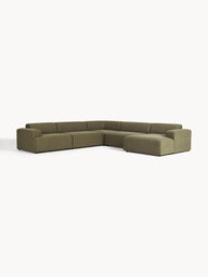 Stella Yumuşak Oturumlu Modüler Köşe Kanepe, Keten, 5-6 Kişilik-Köşe Koltuk-Innature Home-Keten - Açık Bej-Sağ-NowShopFun