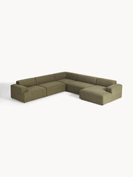 Stella Yumuşak Oturumlu Modüler Köşe Kanepe, Keten, 5-6 Kişilik-Köşe Koltuk-Innature Home-Keten - Açık Bej-Sağ-NowShopFun