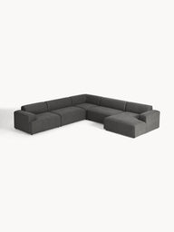 Stella Yumuşak Oturumlu Modüler Köşe Kanepe, Keten, 5-6 Kişilik-Köşe Koltuk-Innature Home-Keten - Açık Bej-Sağ-NowShopFun