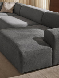 Stella Yumuşak Oturumlu Modüler Köşe Kanepe, Keten, 5-6 Kişilik-Köşe Koltuk-Innature Home-Keten - Açık Bej-Sağ-NowShopFun