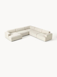 Stella Yumuşak Oturumlu Modüler Köşe Kanepe, Keten, 5-6 Kişilik-Köşe Koltuk-Innature Home-Keten - Açık Bej-Sağ-NowShopFun