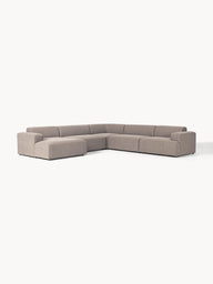 Stella Yumuşak Oturumlu Modüler Köşe Kanepe, Keten, 5-6 Kişilik-Köşe Koltuk-Innature Home-Keten - Açık Bej-Sağ-NowShopFun