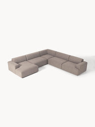Stella Yumuşak Oturumlu Modüler Köşe Kanepe, Keten, 5-6 Kişilik-Köşe Koltuk-Innature Home-Keten - Açık Bej-Sağ-NowShopFun