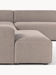 Stella Yumuşak Oturumlu Modüler Köşe Kanepe, Keten, 5-6 Kişilik-Köşe Koltuk-Innature Home-Keten - Açık Bej-Sağ-NowShopFun