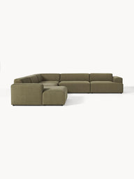 Stella Yumuşak Oturumlu Modüler Köşe Kanepe, Keten, 5-6 Kişilik-Köşe Koltuk-Innature Home-Keten - Açık Bej-Sağ-NowShopFun