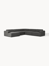 Stella Yumuşak Oturumlu Modüler Köşe Kanepe, Keten, 5-6 Kişilik-Köşe Koltuk-Innature Home-Keten - Açık Bej-Sağ-NowShopFun