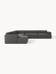 Stella Yumuşak Oturumlu Modüler Köşe Kanepe, Keten, 5-6 Kişilik-Köşe Koltuk-Innature Home-Keten - Açık Bej-Sağ-NowShopFun