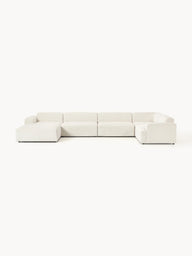 Stella Yumuşak Oturumlu Modüler Köşe Kanepe - Şönil, 5-6 Kişilik-Köşe Koltuk-Innature Home-Şönil - Kırık Beyaz-Sağ-NowShopFun