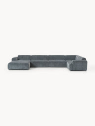 Stella Yumuşak Oturumlu Modüler Köşe Kanepe - Şönil, 5-6 Kişilik-Köşe Koltuk-Innature Home-Şönil - Kırık Beyaz-Sağ-NowShopFun