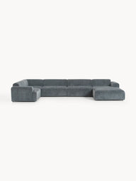 Stella Yumuşak Oturumlu Modüler Köşe Kanepe - Şönil, 5-6 Kişilik-Köşe Koltuk-Innature Home-Şönil - Kırık Beyaz-Sağ-NowShopFun
