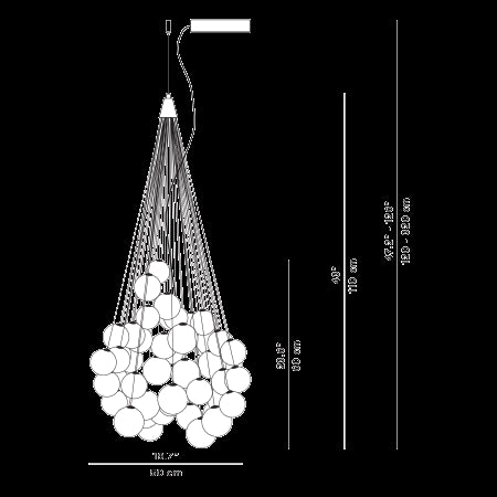 Stochastic Sarkıt Avize 72li
