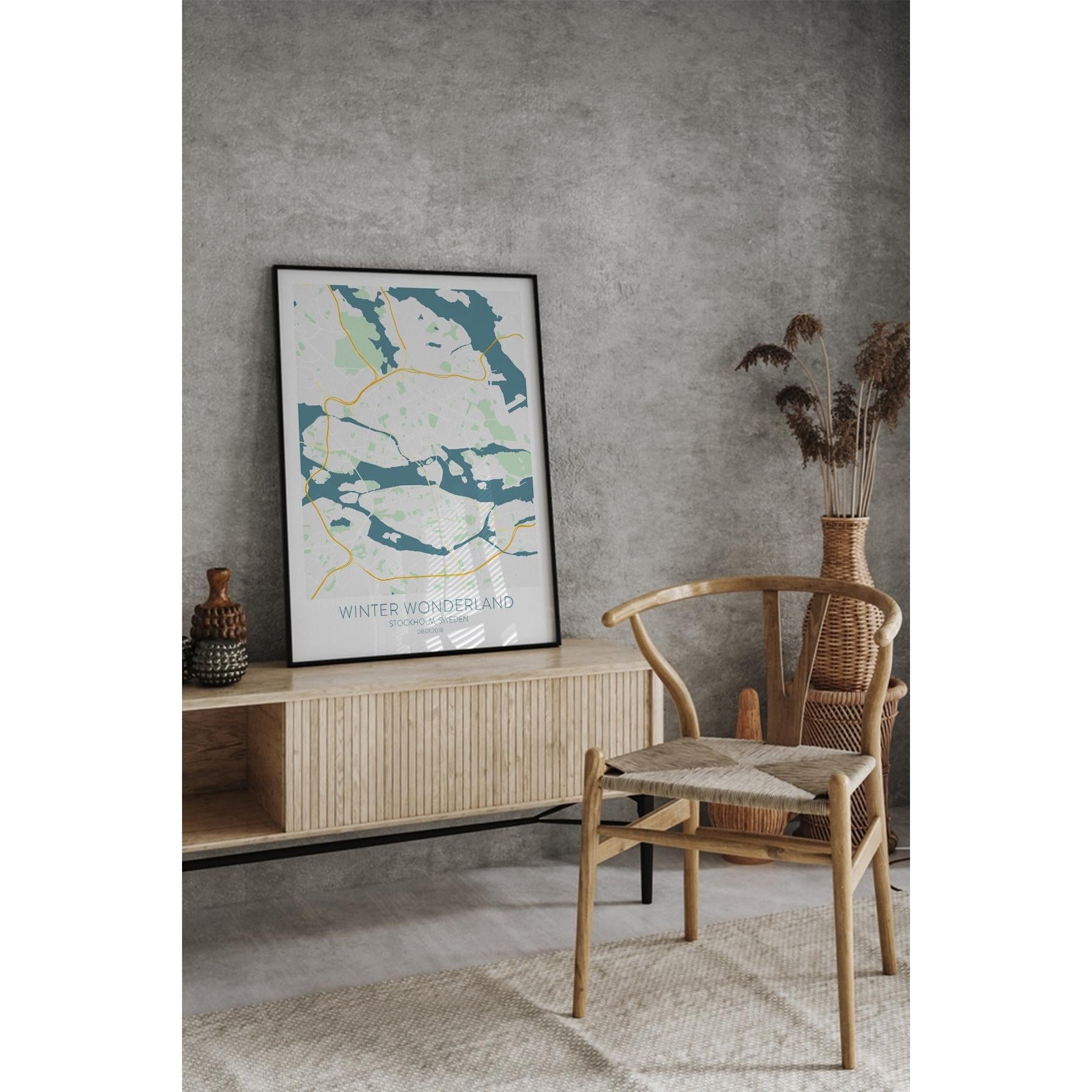 Stockholm Şehir Haritası Poster