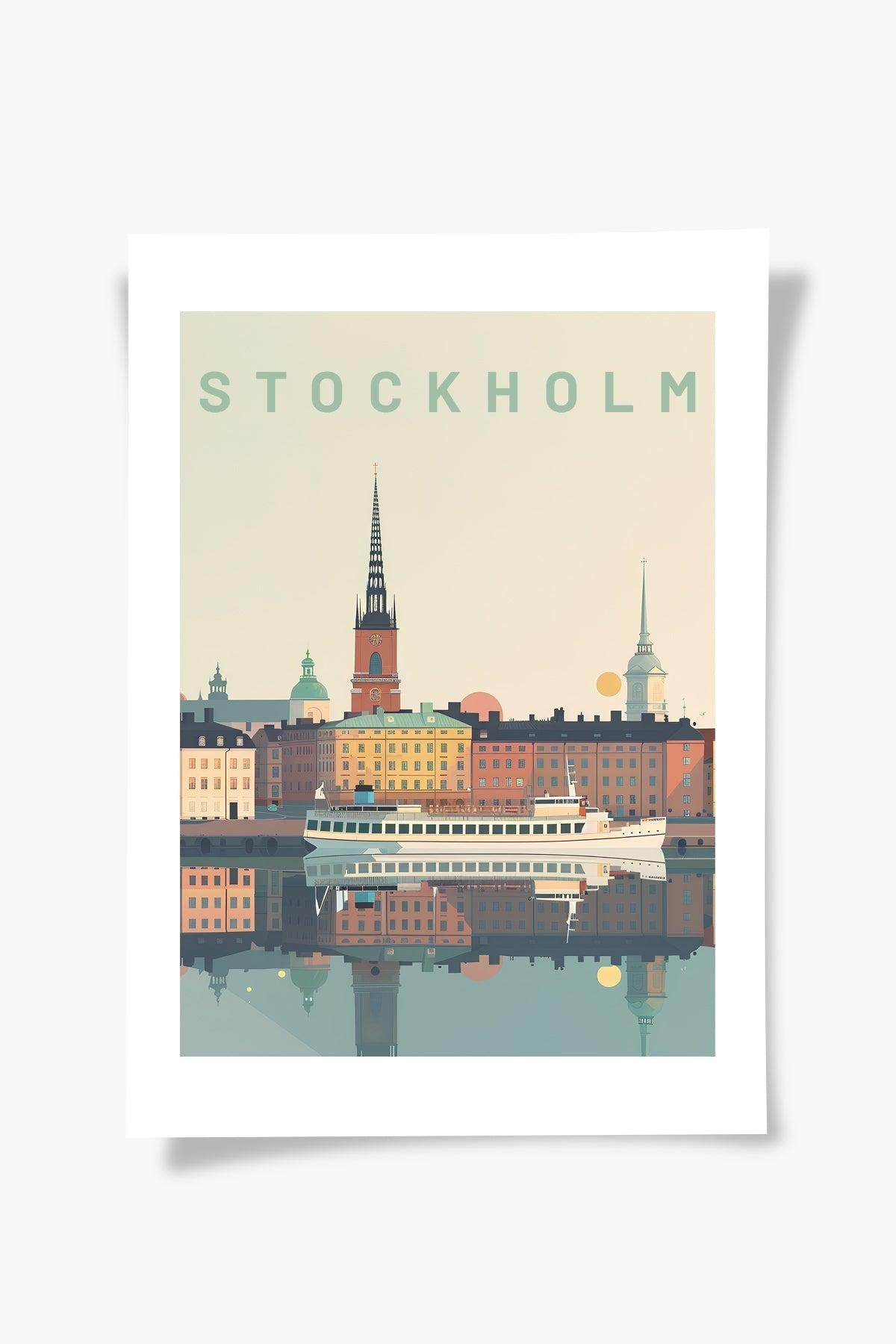 Stokcholm | Şehir Posteri