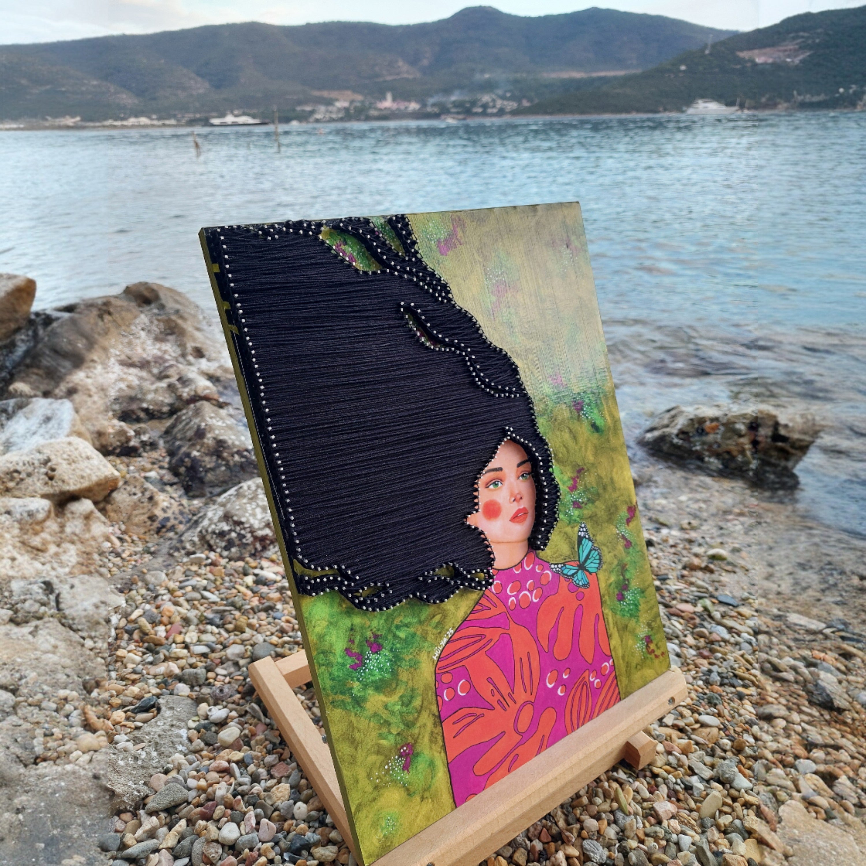 String Art Tablo - But You Want To Lose The Weight Of The Wind