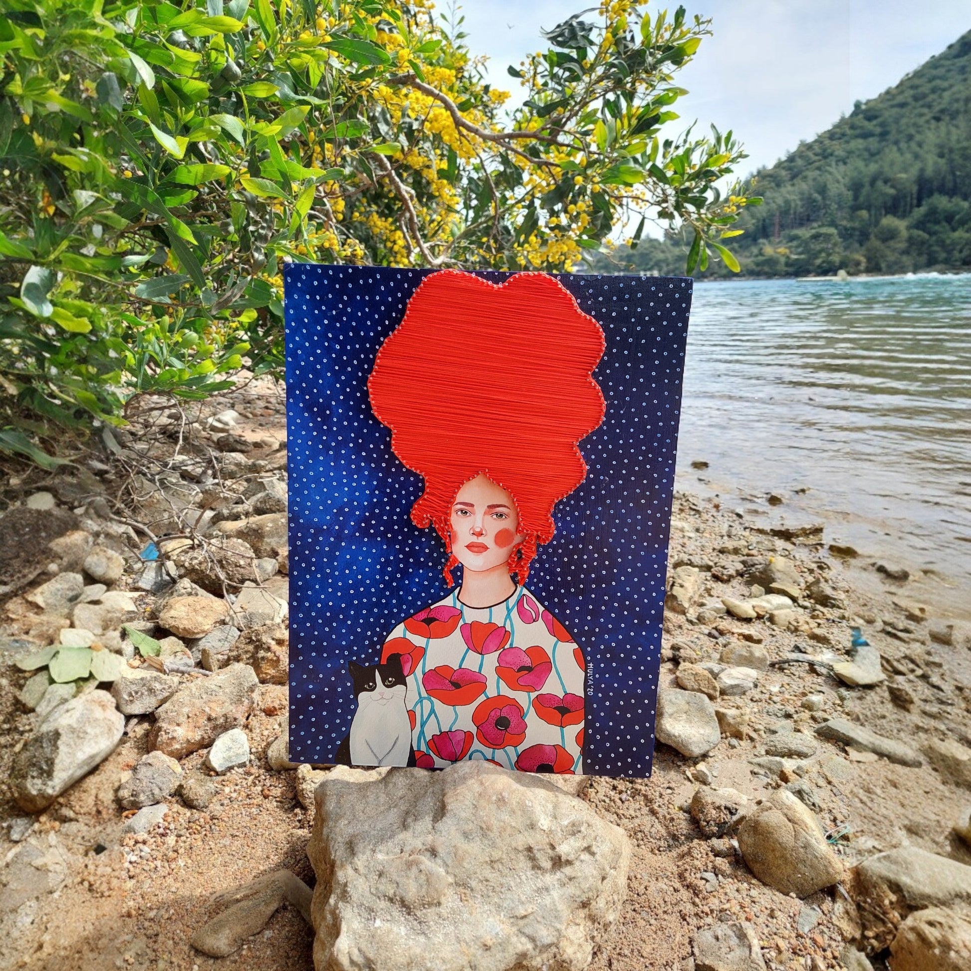 String Art Tablo - Doing fine and you