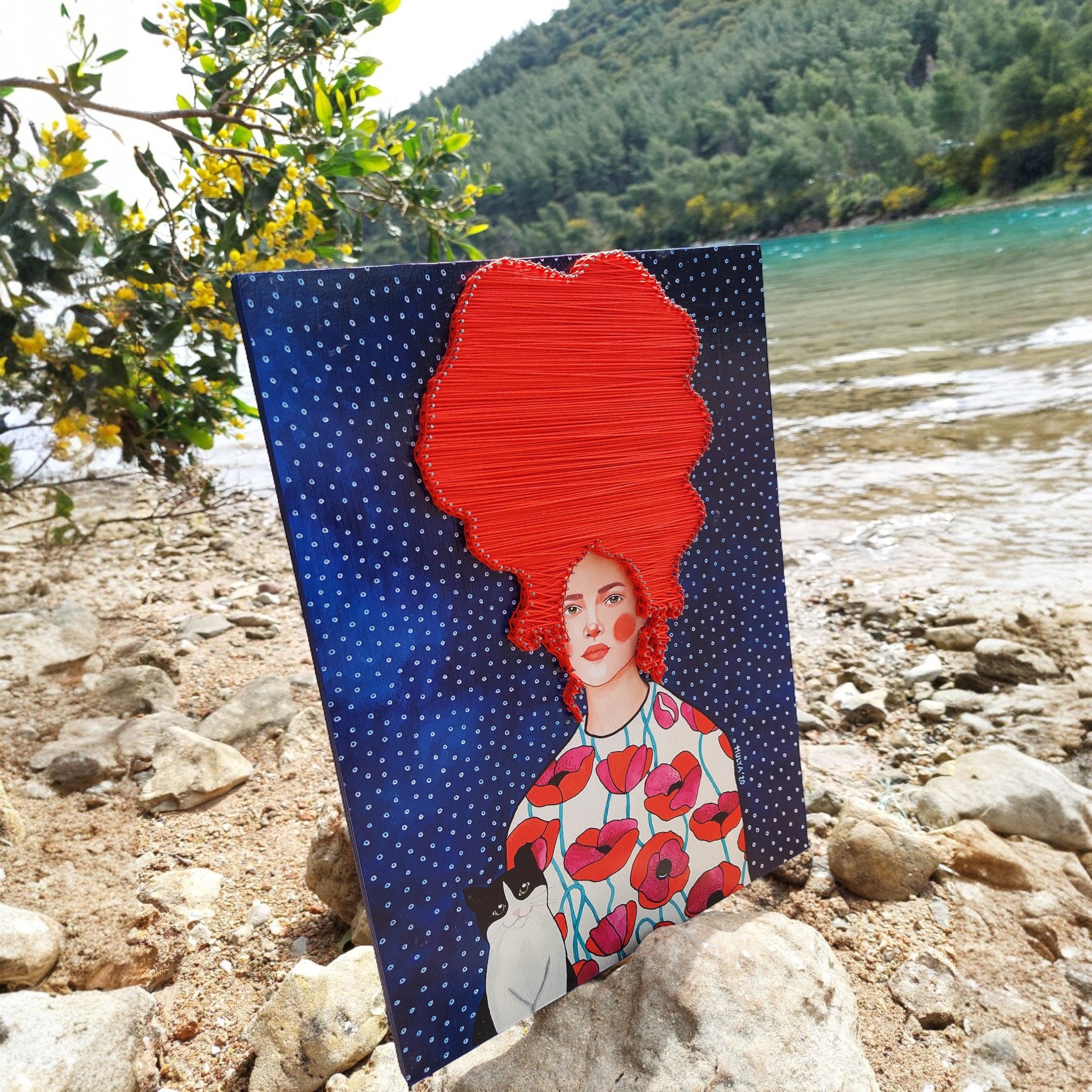 String Art Tablo - Doing fine and you