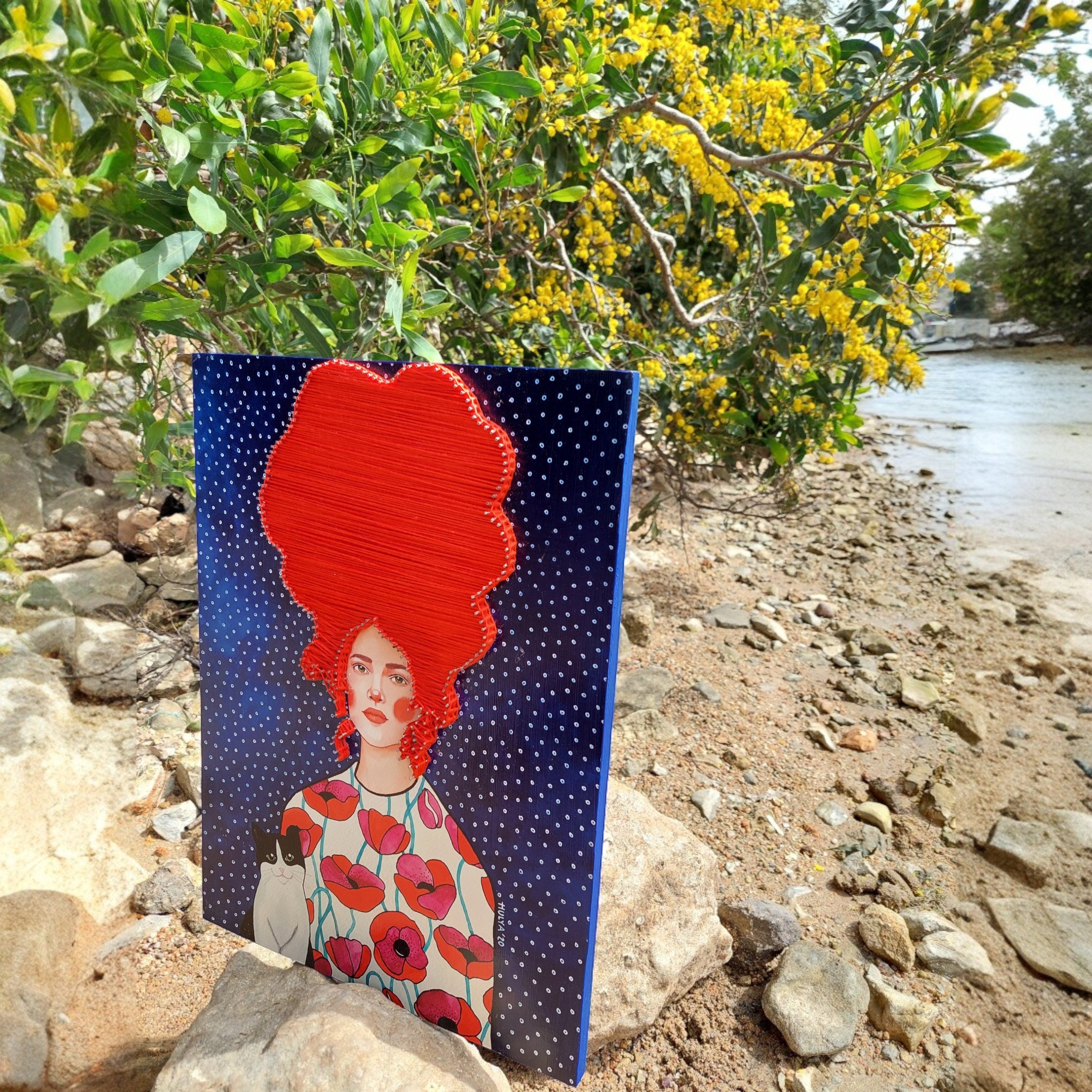 String Art Tablo - Doing fine and you