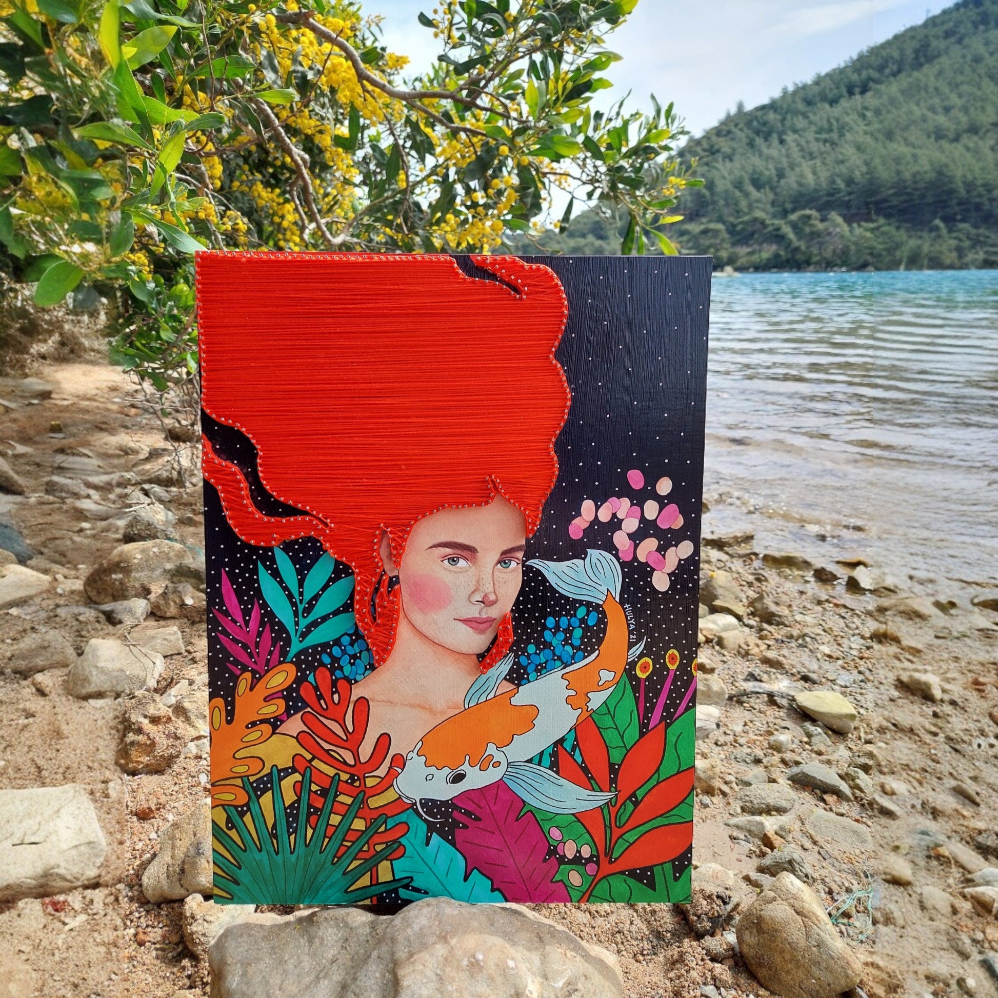 String Art Tablo - Don't you wanna feel alive