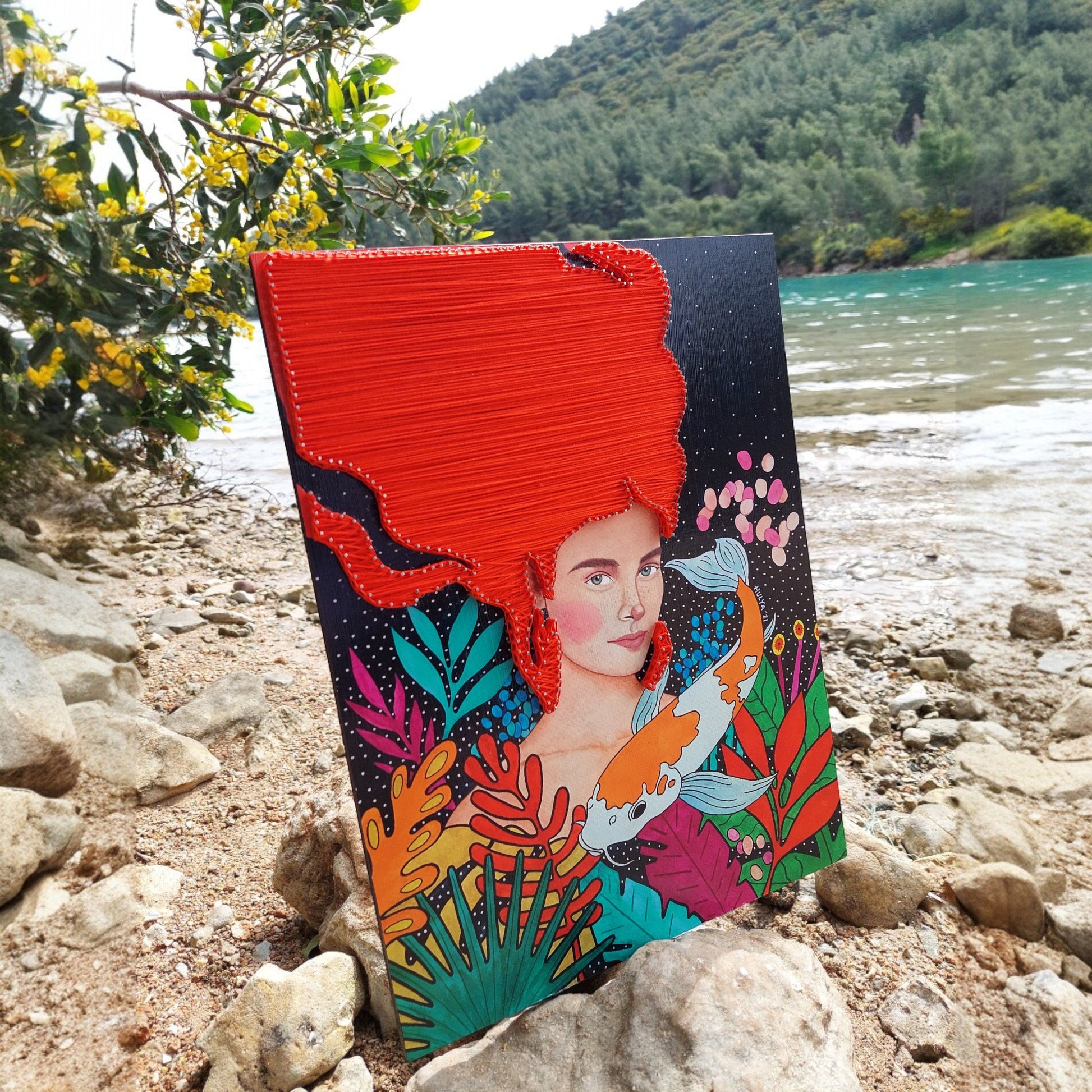 String Art Tablo - Don't you wanna feel alive