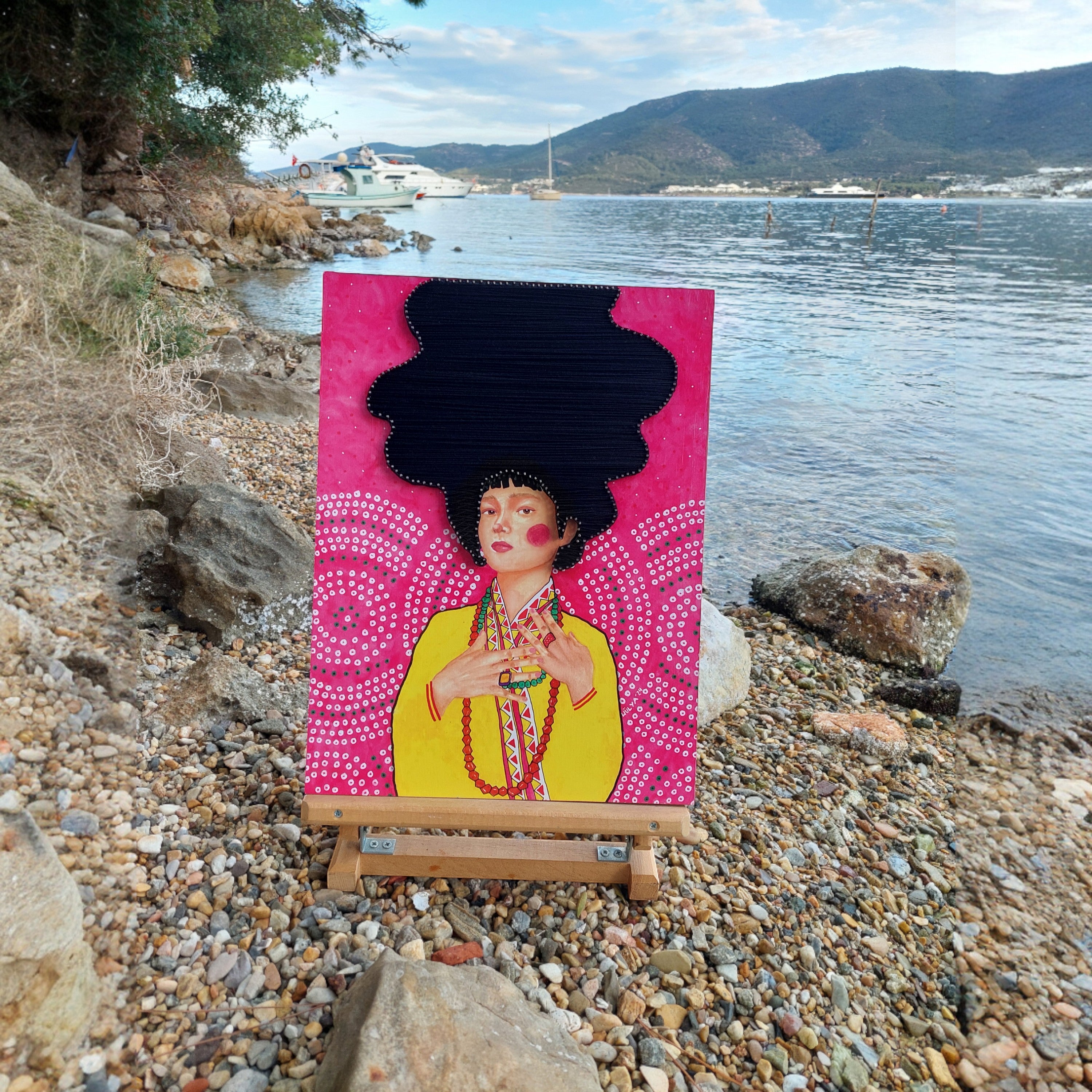 String Art Tablo - Hello, You Mystery