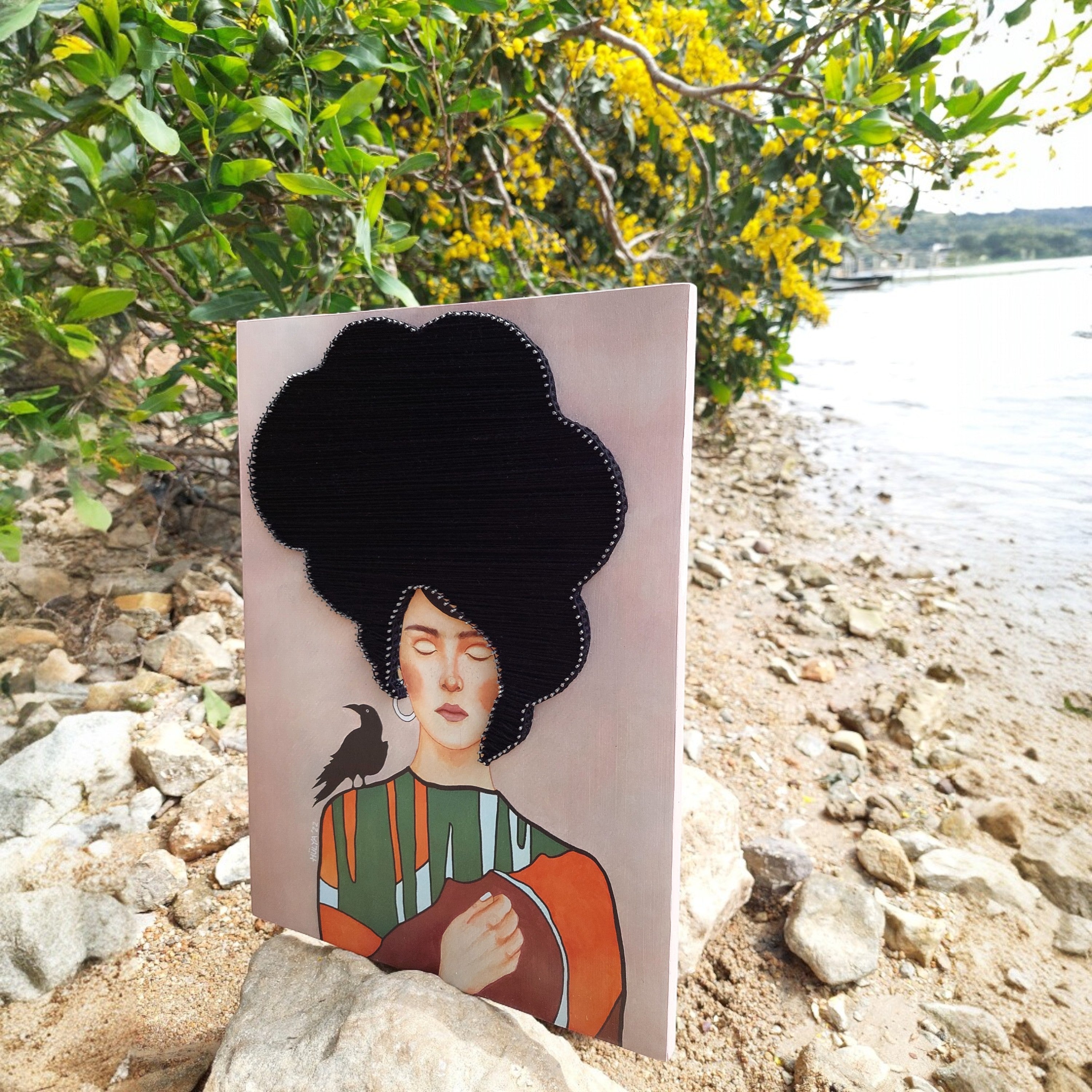 String Art Tablo - I can't hear you when you shout