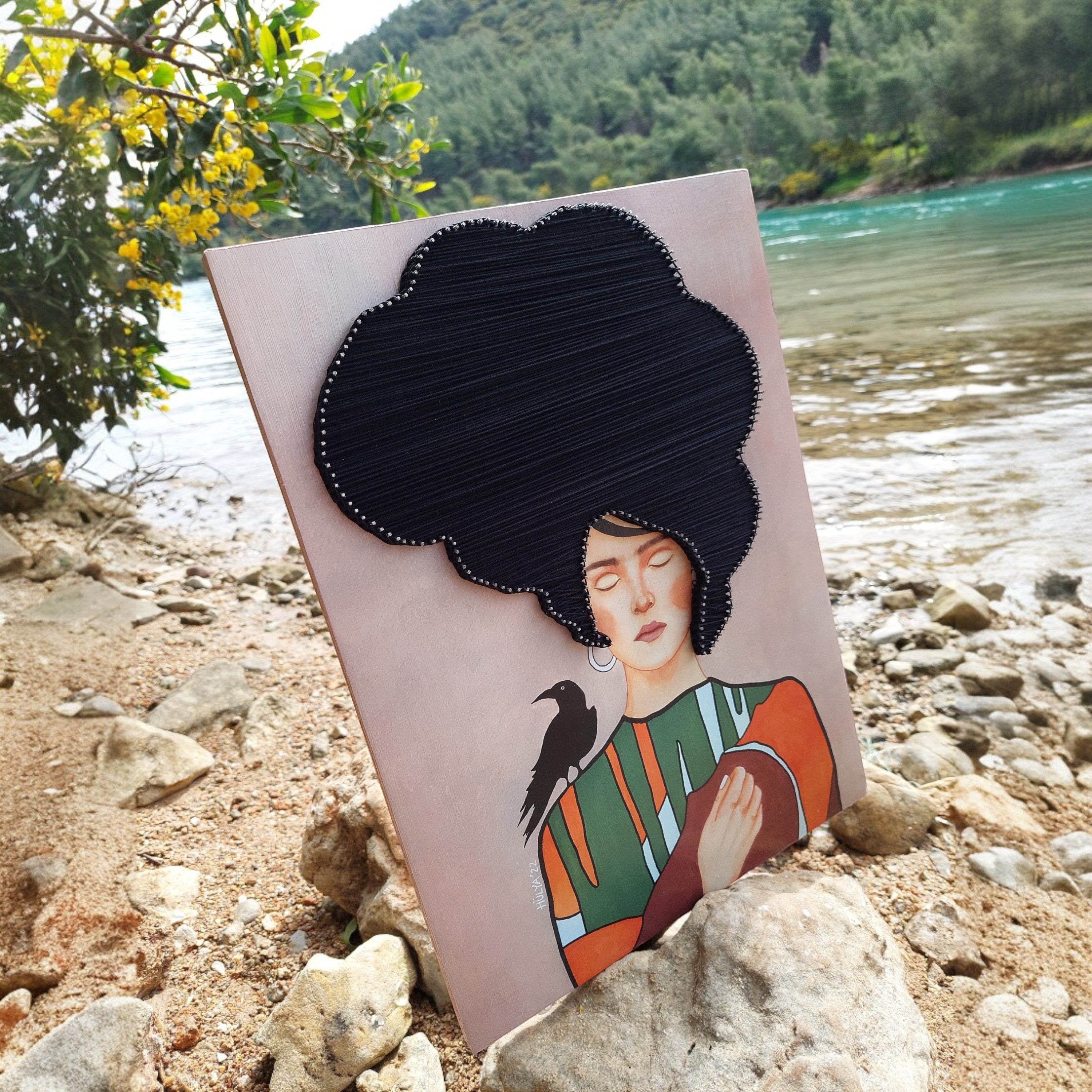 String Art Tablo - I can't hear you when you shout