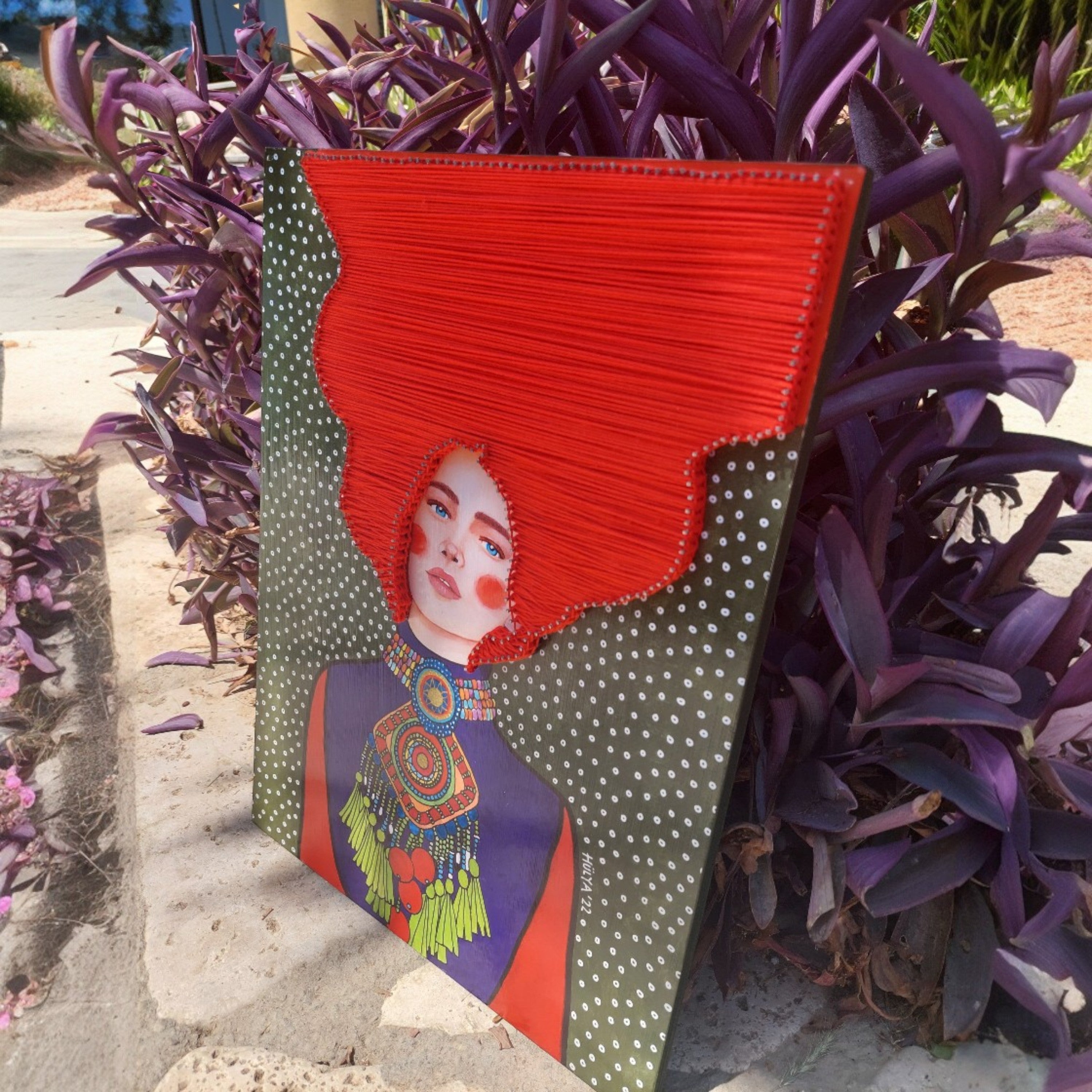 String Art Tablo - I know my eyes already like you