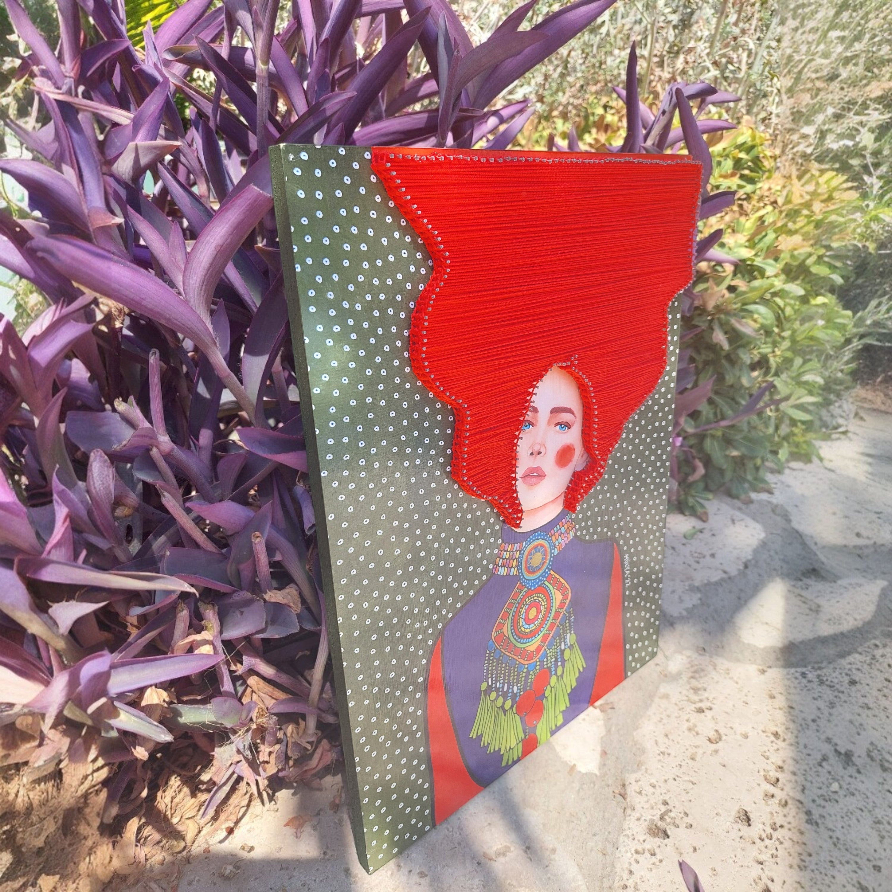 String Art Tablo - I know my eyes already like you