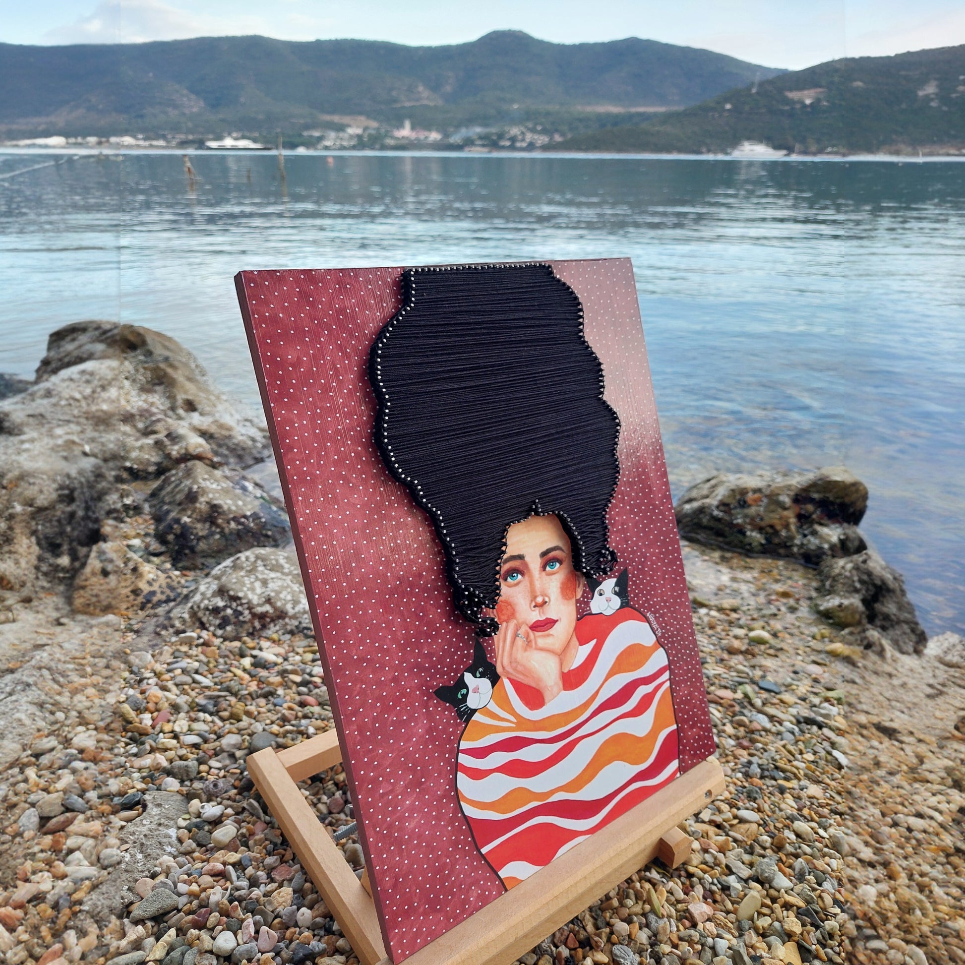 String Art Tablo - No Matter What The Time Is