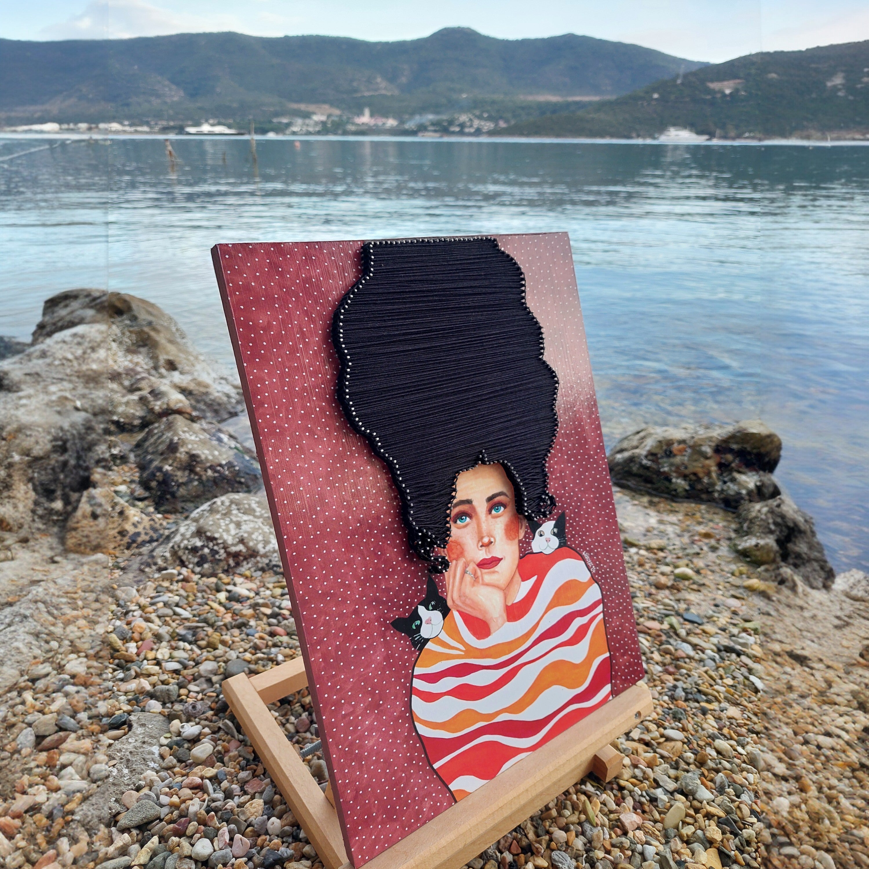 String Art Tablo - No Matter What The Time Is