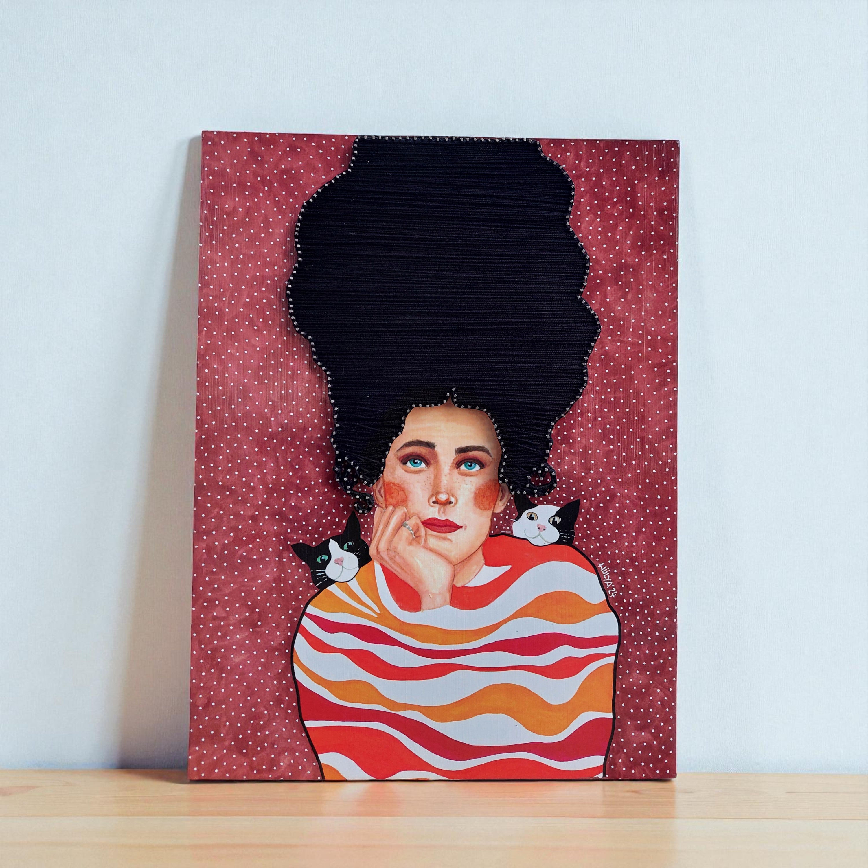 String Art Tablo - No Matter What The Time Is