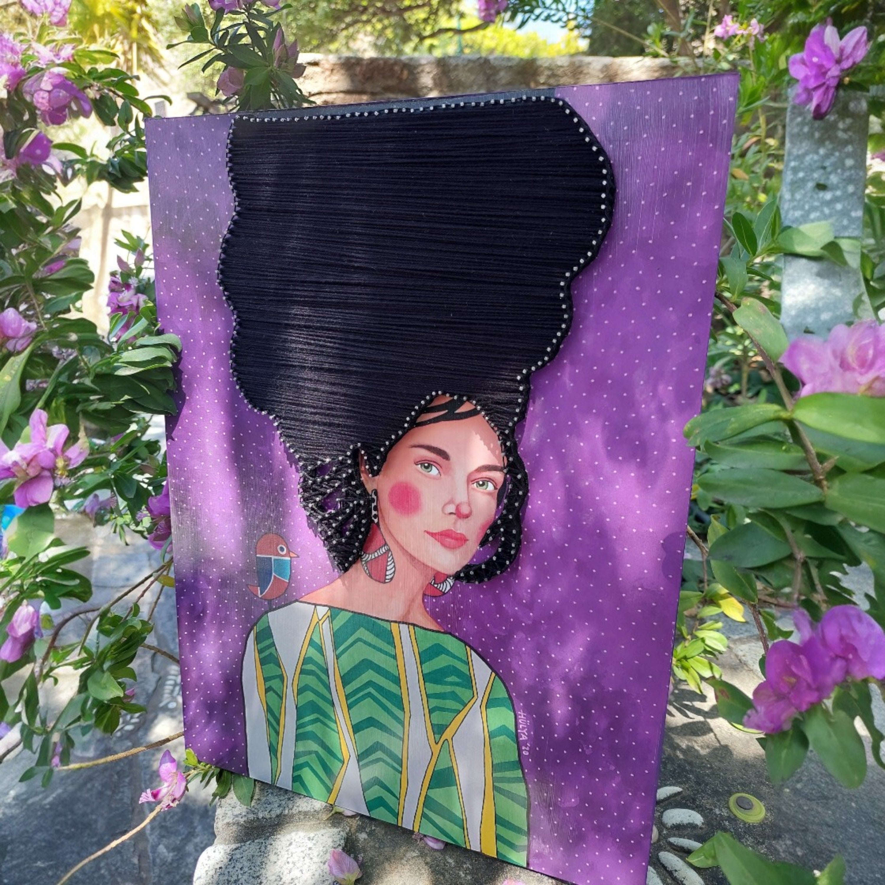 String Art Tablo - Soul in isolation