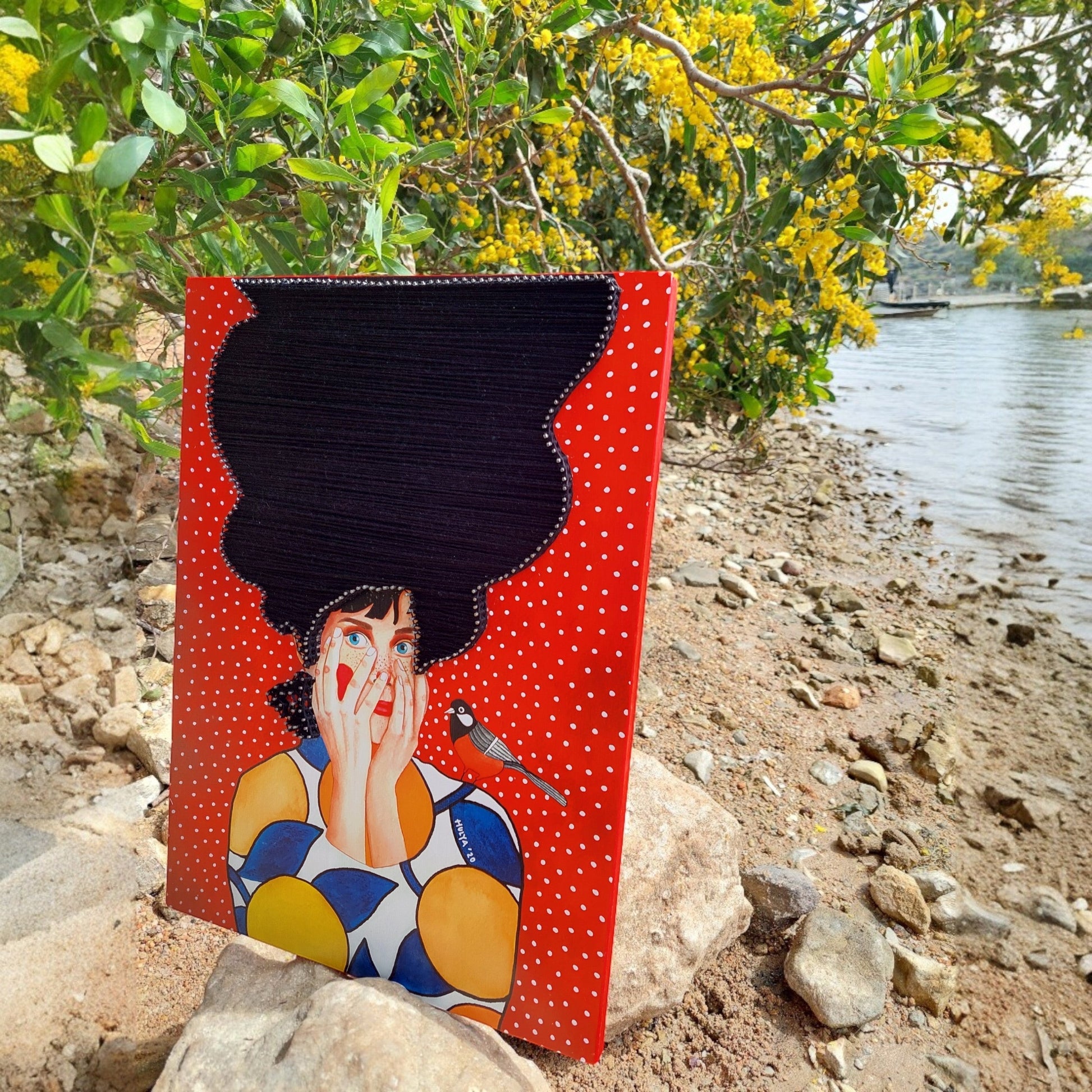 String Art Tablo - To be invisible