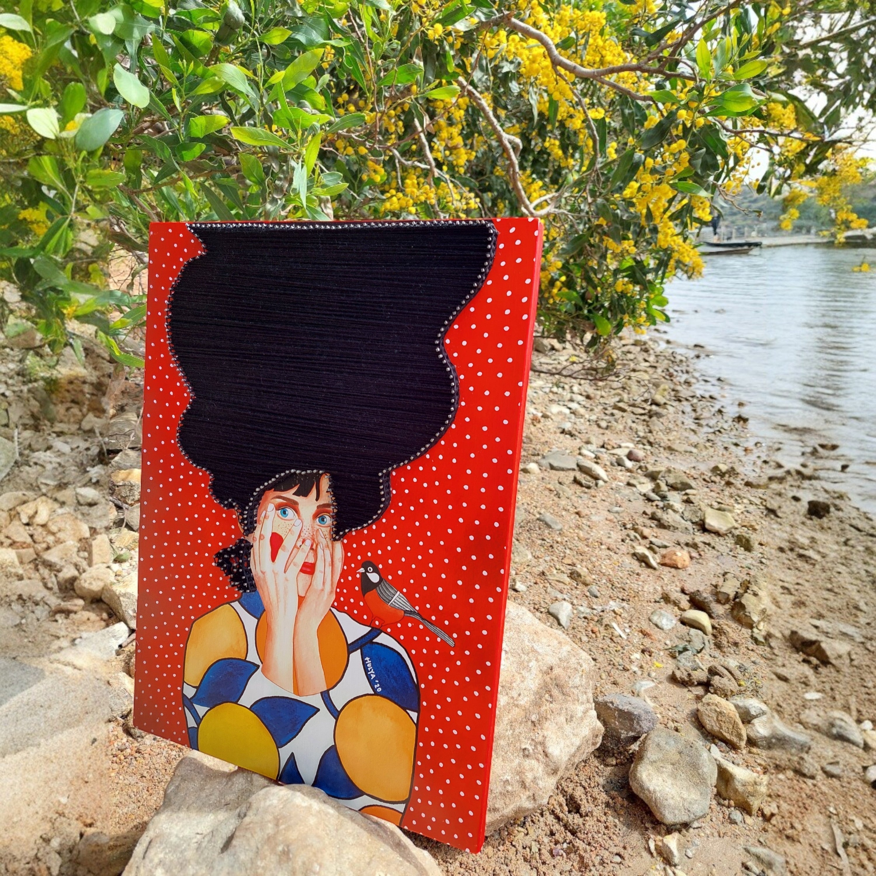 String Art Tablo - To be invisible