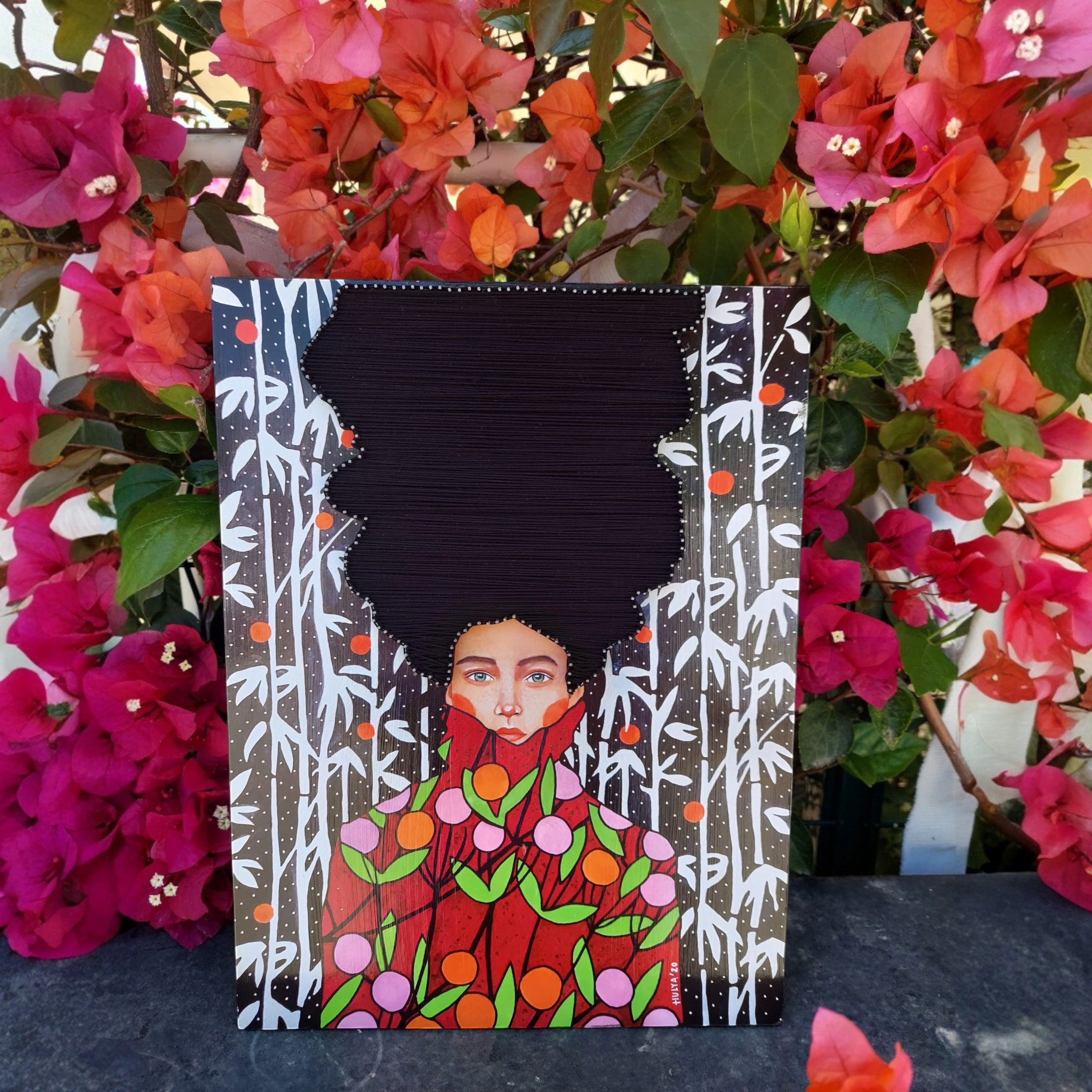 String Art Tablo - We Watched It All Come Down