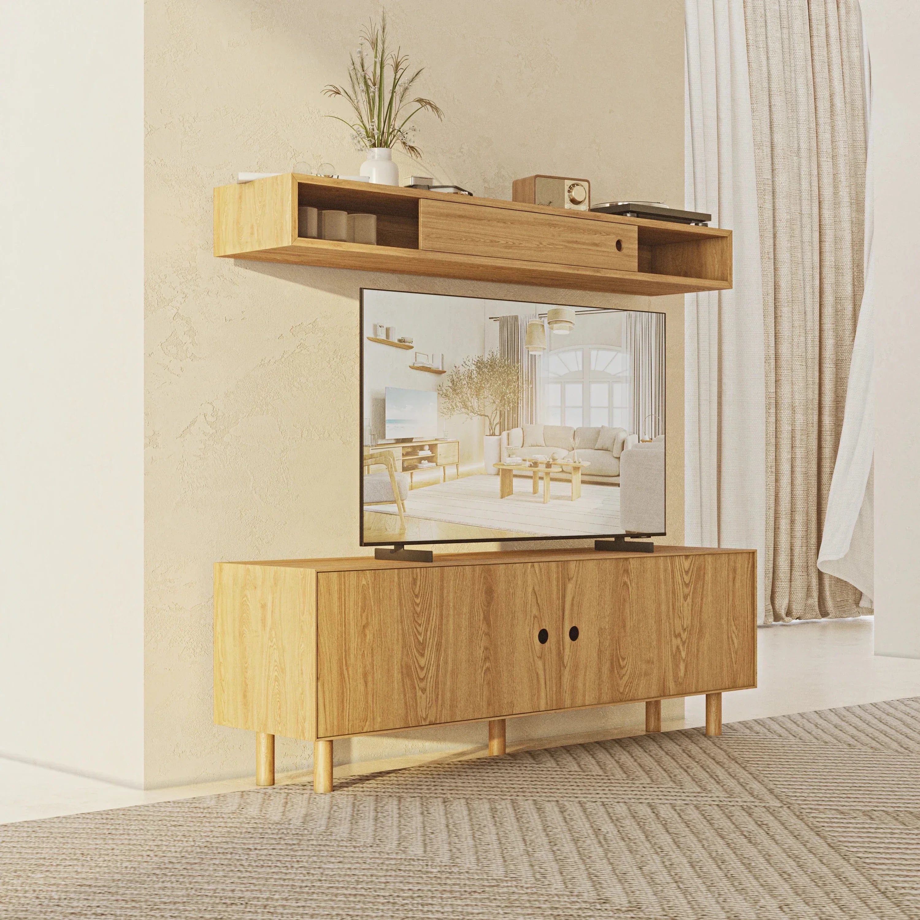 Suprema Meşe Tv Ünitesi 140 Cm