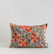 Suzani Desenli Keten Yastık Kılıfı-Kırlent Kılıfı-La Casa Antica-40x60cm-Krem-NowShopFun