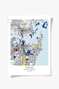 Sydney Şehir Haritası Poster