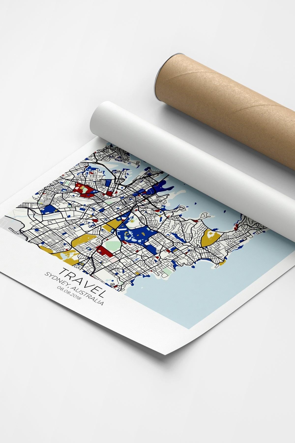 Sydney Şehir Haritası Poster