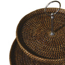 Büyük Çift Katlı Rattan Sunumluk-Sunum Tabağı-King Zoo-NowShopFun