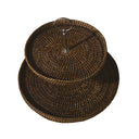 Büyük Çift Katlı Rattan Sunumluk-Sunum Tabağı-King Zoo-NowShopFun