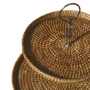 Büyük Çift Katlı Rattan Sunumluk