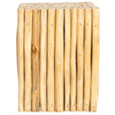 Tabure Teak Küp Form Drift Ahşap