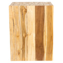 Tabure Teak Küp Form Drift Ahşap