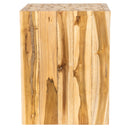 Tabure Teak Küp Form Drift Ahşap