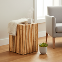 Tabure Teak Küp Form Drift Ahşap